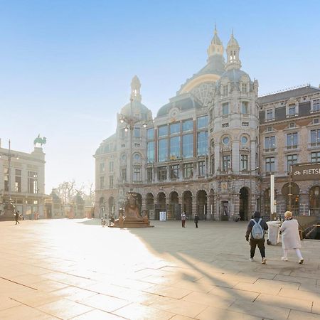Studio In City Center With Terrace, Netflix - Wifi Antwerpen Eksteriør billede