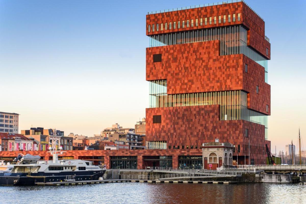 Studio In City Center With Terrace, Netflix - Wifi Antwerpen Eksteriør billede